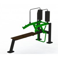 Вуличний тренажер Люкс "Жим Вгору Лежачи"